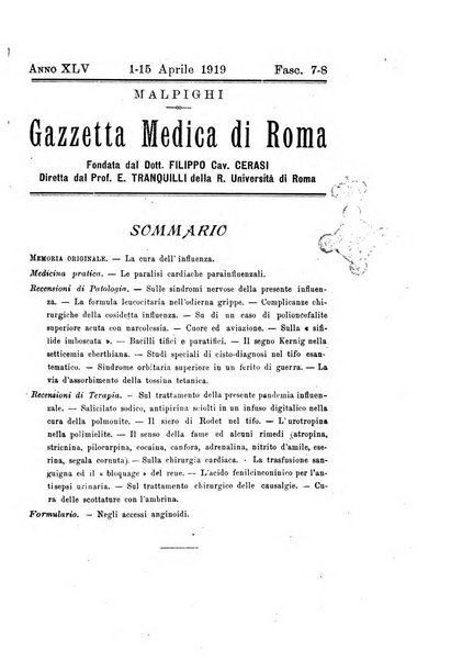 Gazzetta medica Malpighi