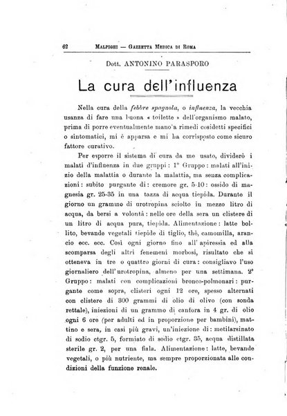 Gazzetta medica Malpighi