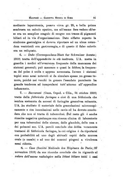 Gazzetta medica Malpighi