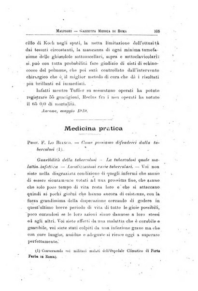 Gazzetta medica Malpighi