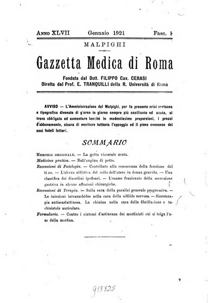 Gazzetta medica Malpighi