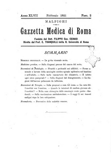 Gazzetta medica Malpighi