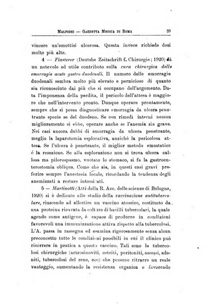 Gazzetta medica Malpighi