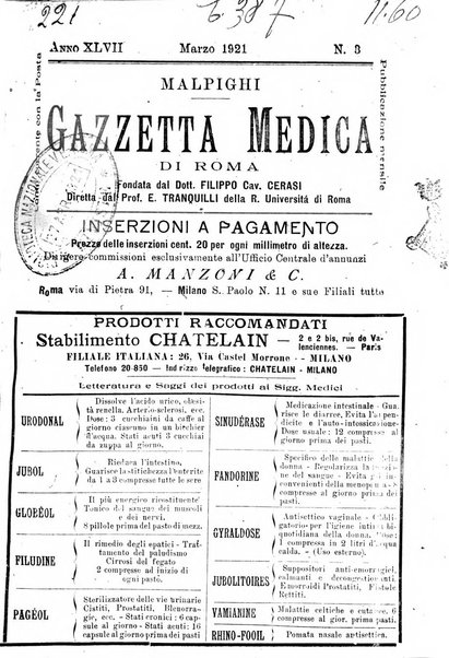 Gazzetta medica Malpighi