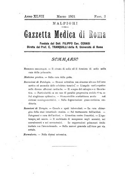 Gazzetta medica Malpighi