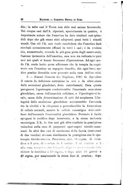 Gazzetta medica Malpighi