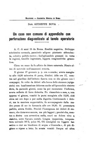 Gazzetta medica Malpighi