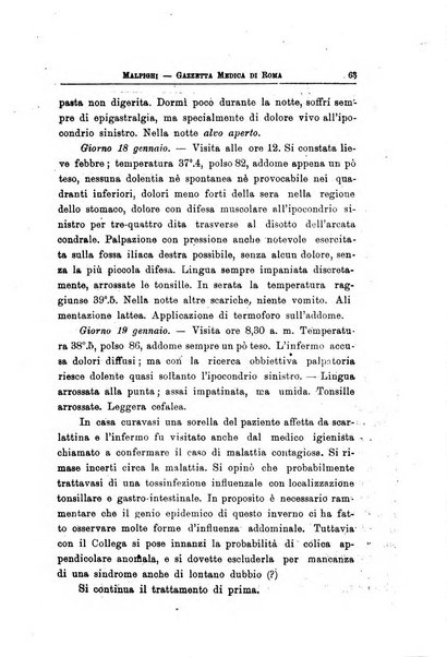 Gazzetta medica Malpighi