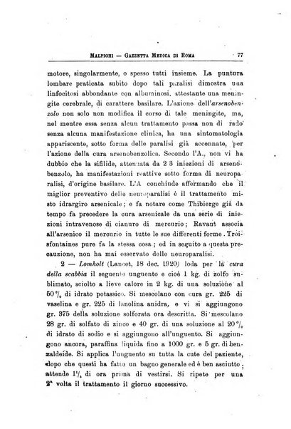 Gazzetta medica Malpighi