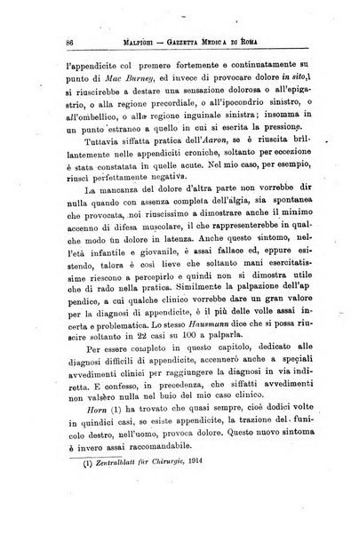 Gazzetta medica Malpighi