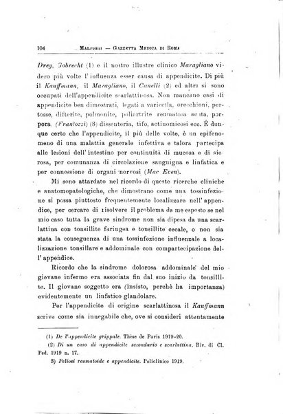 Gazzetta medica Malpighi