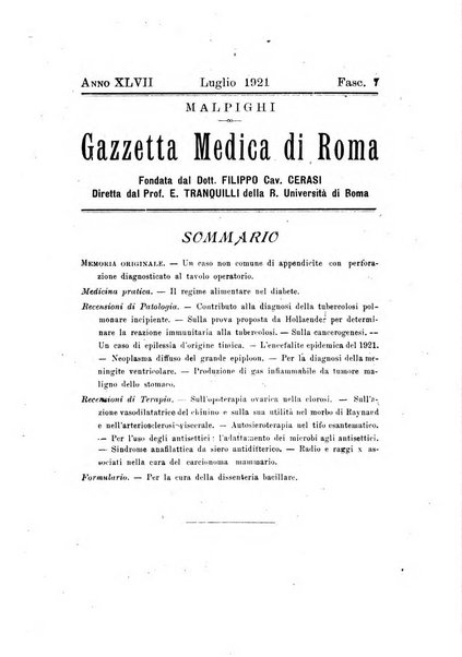 Gazzetta medica Malpighi