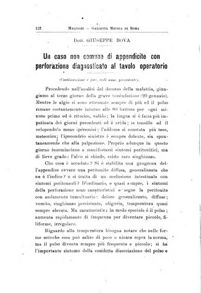 Gazzetta medica Malpighi