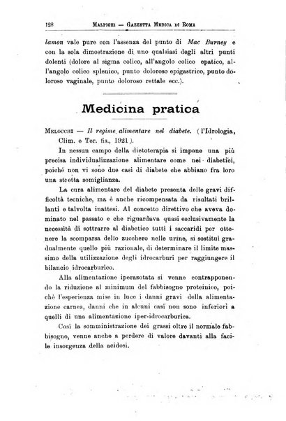 Gazzetta medica Malpighi