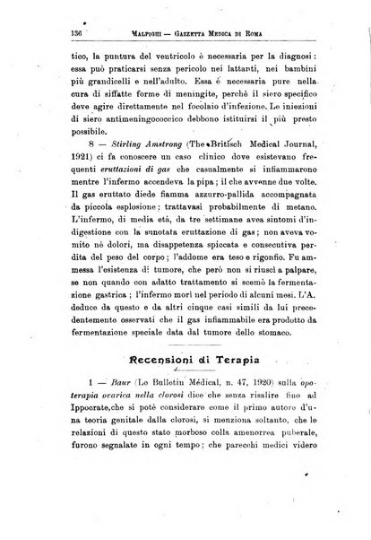 Gazzetta medica Malpighi