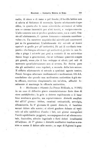 Gazzetta medica Malpighi