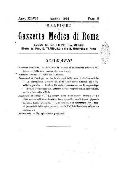 Gazzetta medica Malpighi