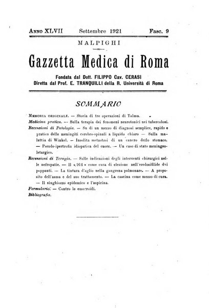 Gazzetta medica Malpighi