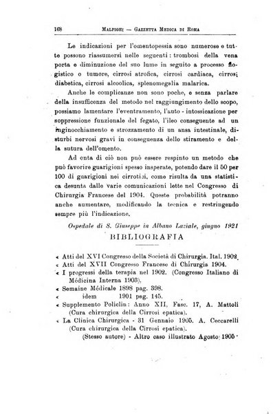 Gazzetta medica Malpighi