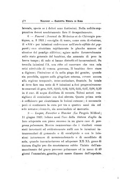 Gazzetta medica Malpighi