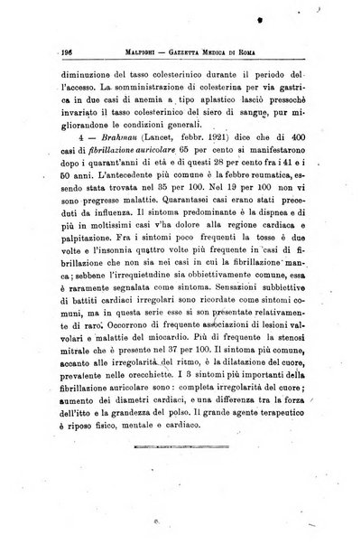 Gazzetta medica Malpighi