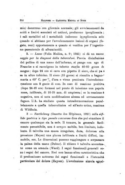 Gazzetta medica Malpighi