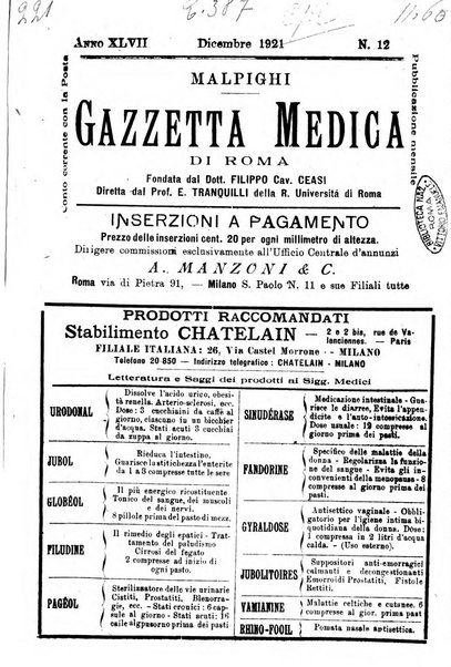 Gazzetta medica Malpighi