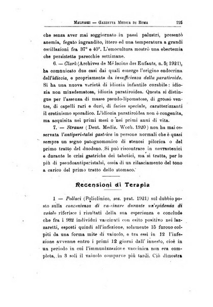 Gazzetta medica Malpighi