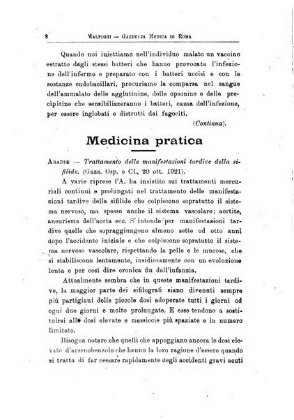 Gazzetta medica Malpighi