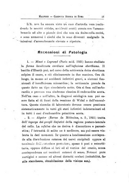 Gazzetta medica Malpighi