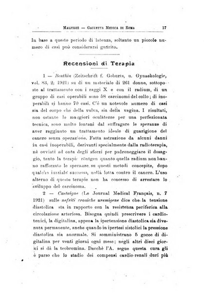 Gazzetta medica Malpighi