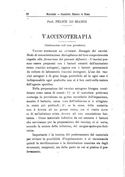 Gazzetta medica Malpighi