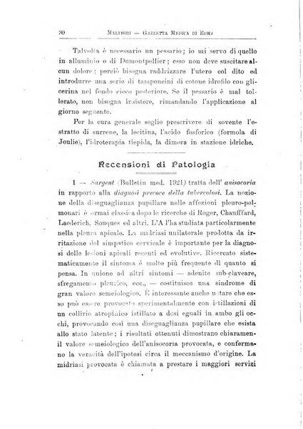 Gazzetta medica Malpighi