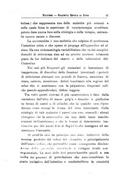 Gazzetta medica Malpighi