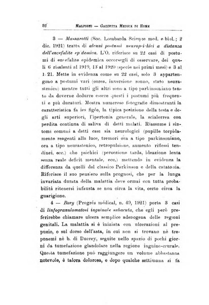 Gazzetta medica Malpighi