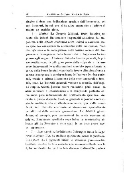 Gazzetta medica Malpighi