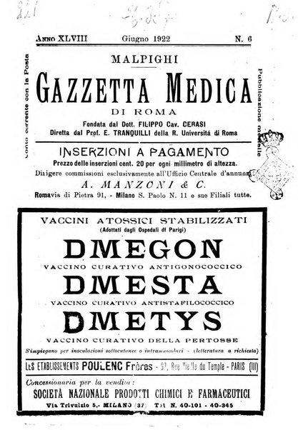 Gazzetta medica Malpighi