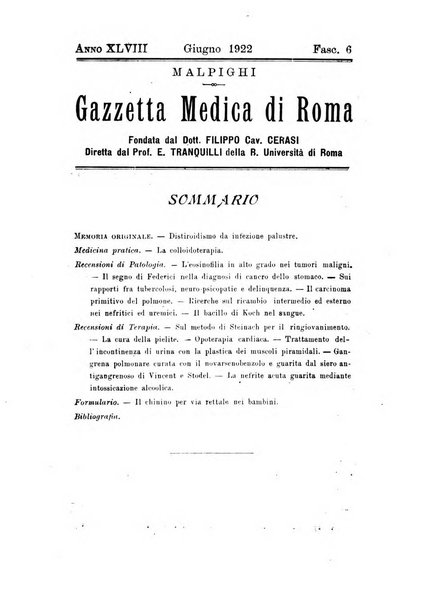 Gazzetta medica Malpighi