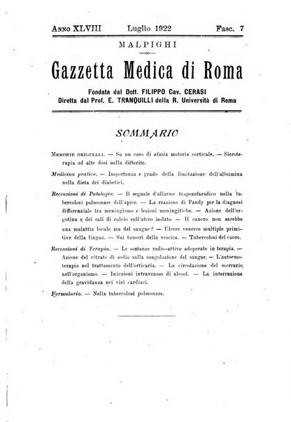 Gazzetta medica Malpighi