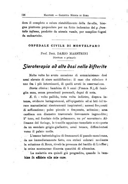 Gazzetta medica Malpighi