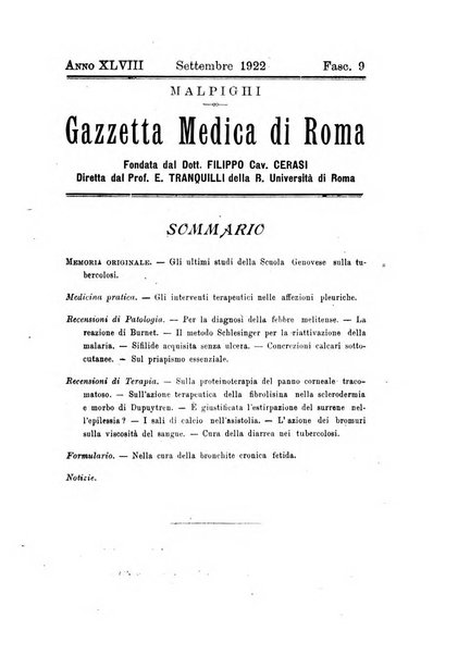 Gazzetta medica Malpighi