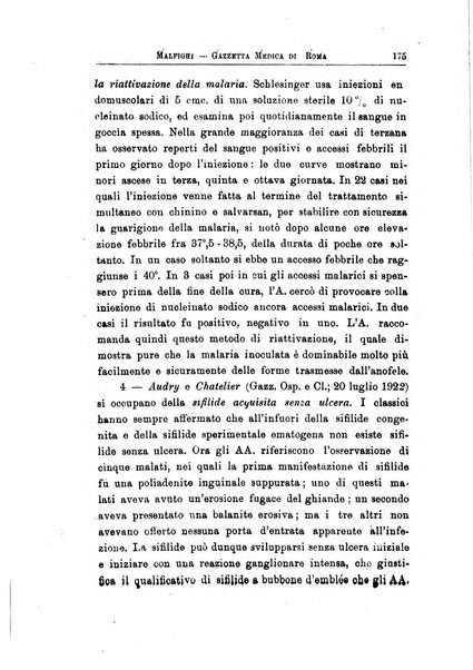 Gazzetta medica Malpighi