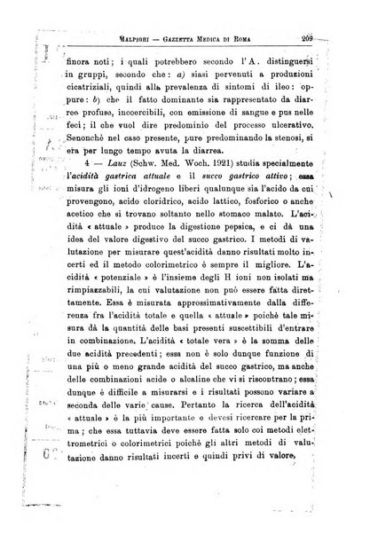 Gazzetta medica Malpighi