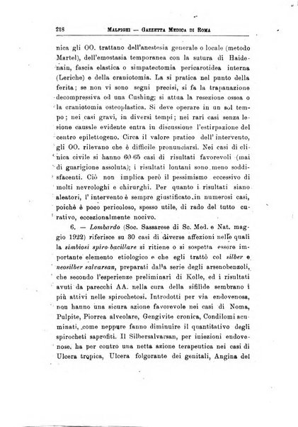 Gazzetta medica Malpighi