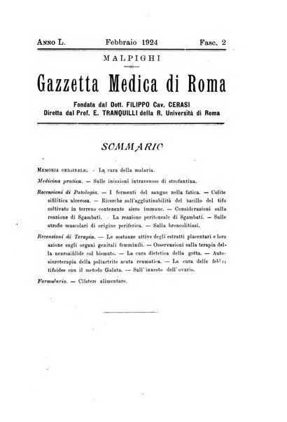 Gazzetta medica Malpighi