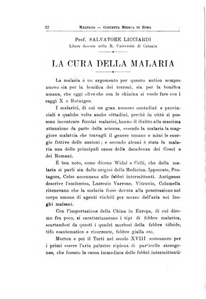 Gazzetta medica Malpighi