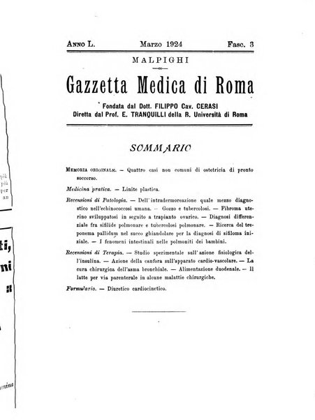 Gazzetta medica Malpighi