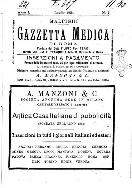 Gazzetta medica Malpighi