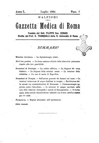 Gazzetta medica Malpighi