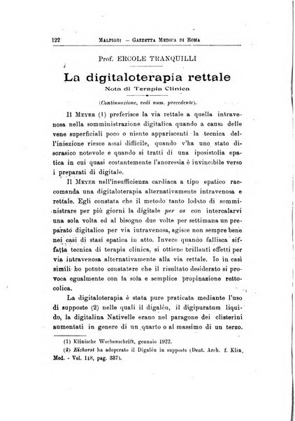 Gazzetta medica Malpighi